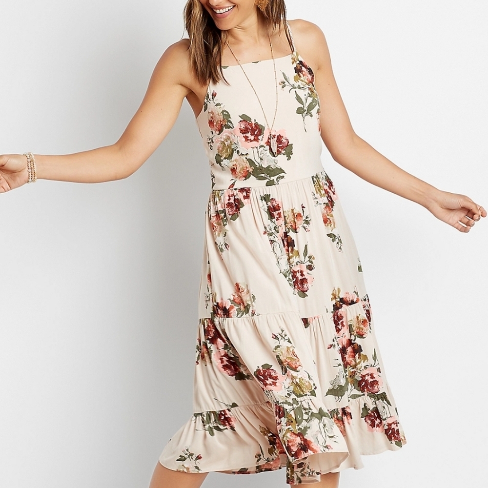 Maurices Floral Print Midi